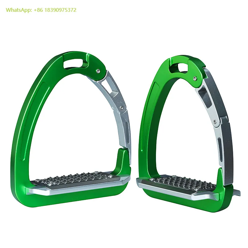 

Equestrian Equipment Supplier Horse Stirrups Stainless Steel Non-Slip Tread Aluminum Alloy Equine Riding Stirrups