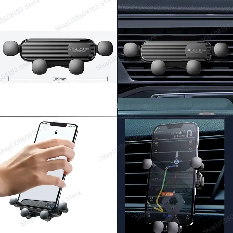For Mercedes-Benz C-Class W205 2019–2021 For iPhone Android Universal 10.25 Inch Clip-On Car Phone Mount Stable No Vibration view 3