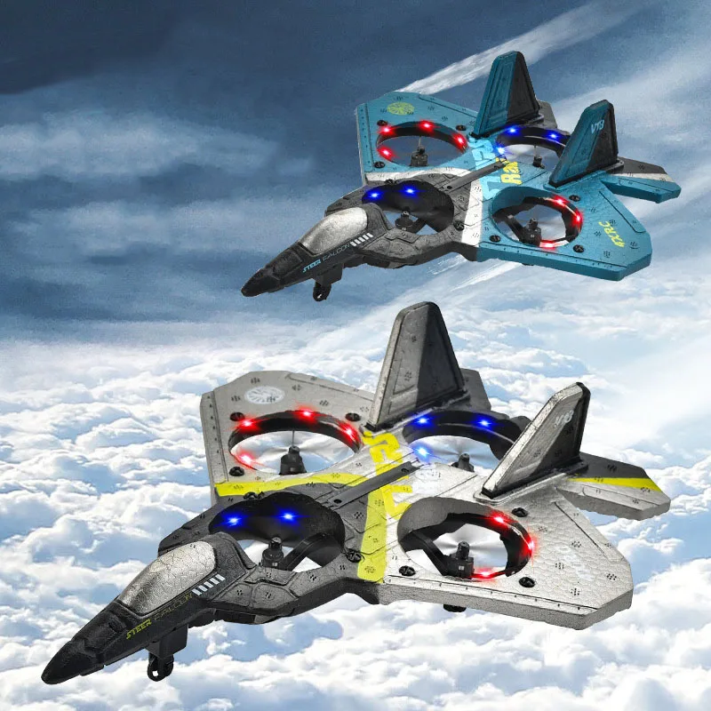 1pcs New cartoon V18 V19 RC Airplane 2.4G Remote Control Fighter Hobby Plane Glider Airplane EPP Foam Toys RC Drone Kids Gift