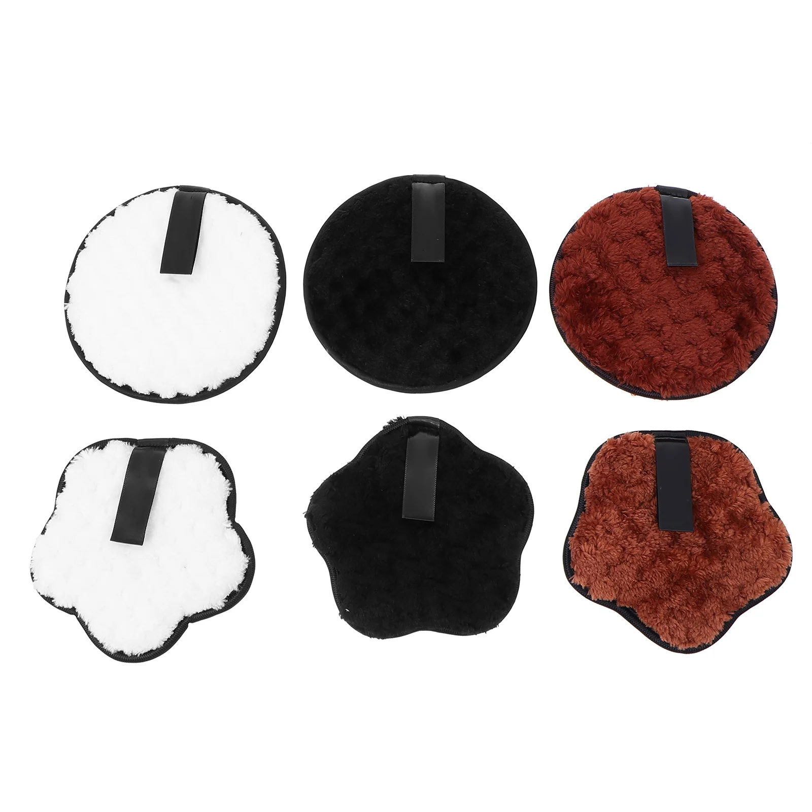 6Pcs Makeup Removing Puff Face Cleaning Sponge Dual-Sided Skin Scrubber Puff for Deep Pore Cleansing Facial Care Tool