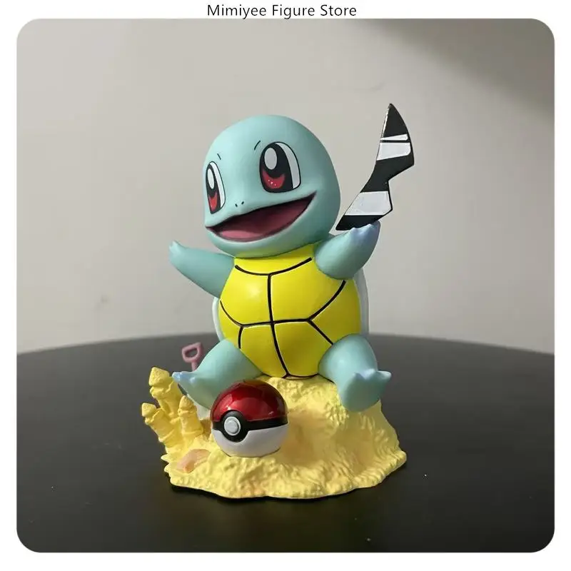 10 cm Bulbasaur & Squirtle Cute Anime Figure Model Statue Collection Decorazione del desktop Ornamento Giocattoli Regali per i fan