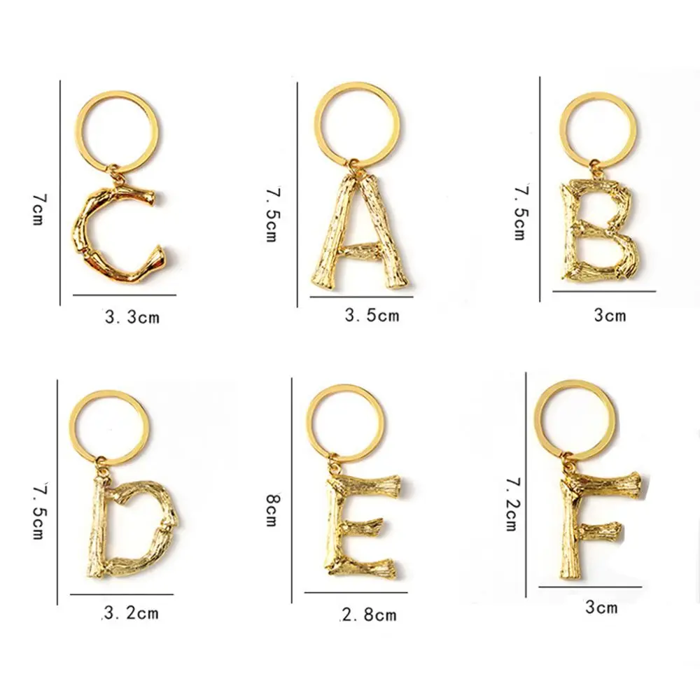 Letter A-Z Accessories Bag Pendant Initial Capital 26 Letters Keychain 26 Alphabet Key Ring Letters Key Chain Alphabet Keyring