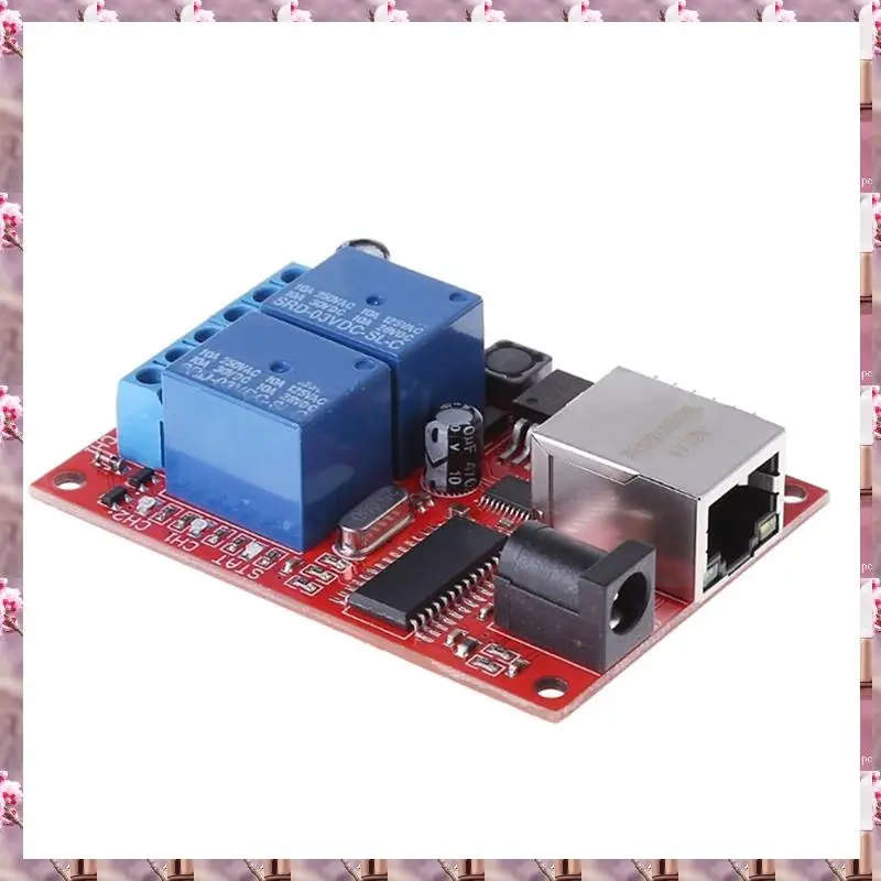 2025 LAN Ethernet 2 Way Relay Board Delay Switch TCP/UDP Controller Module WEB Server US Plug,LAN Ethernet 2 Way Relay Board Del