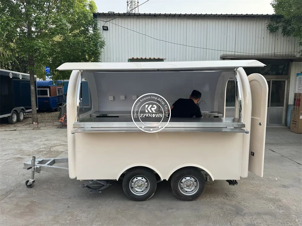 

Food Truck Coffee Snack Kiosk Custom Fully Kitchen Equipments Hot Dog Cart Concession Ice Cream Fast Food Truck Trailer