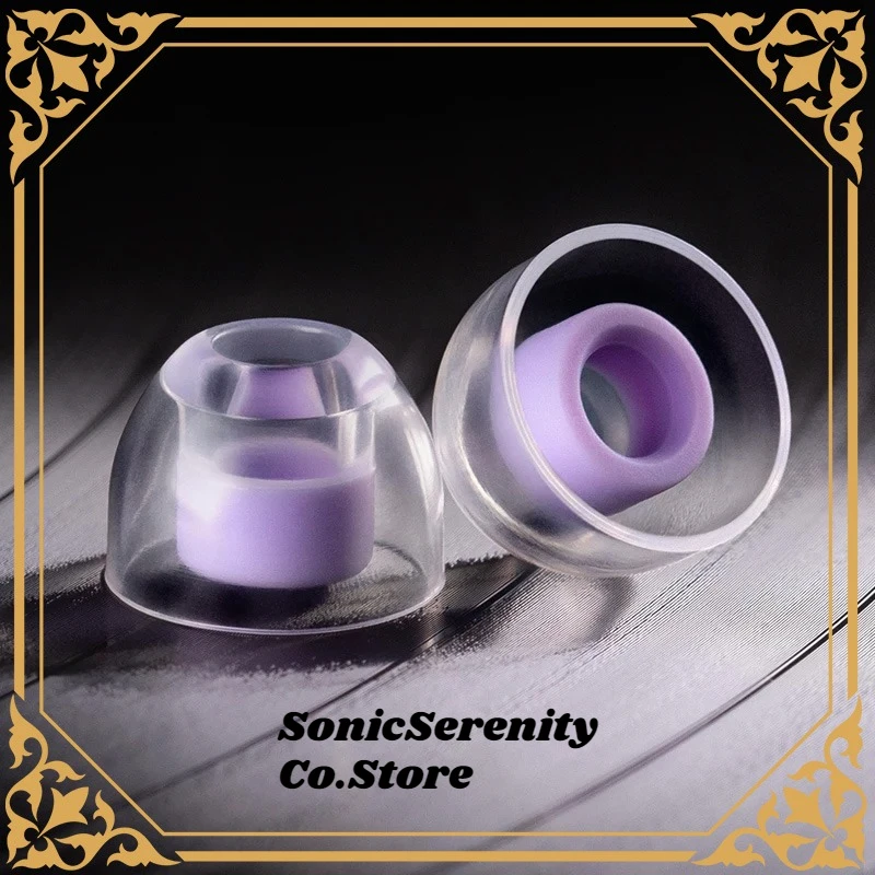 WHIZZER EasyTips LT100 Жидкие силиконовые насадки для ушей XS/S/M/L, размер 1 коробка (4 пары), качество чистого звука с бесплатным футляром для хранения