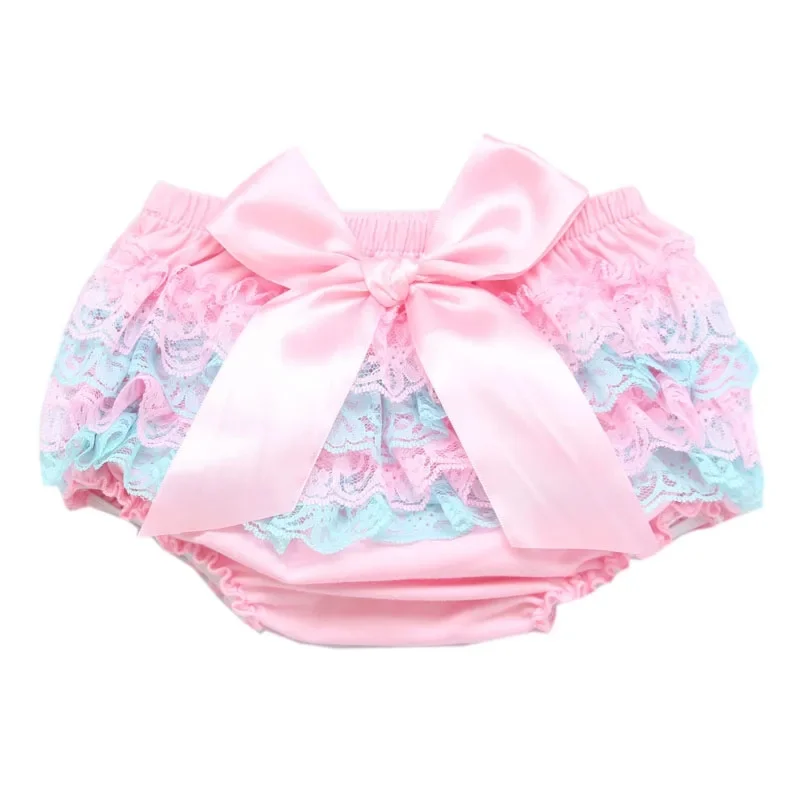 Toddler ruffle panties Girl\'s Underwear Babys Briefs Cotton Fabric Lace Butterfly diaper cover ruffle baby Trousers knickers