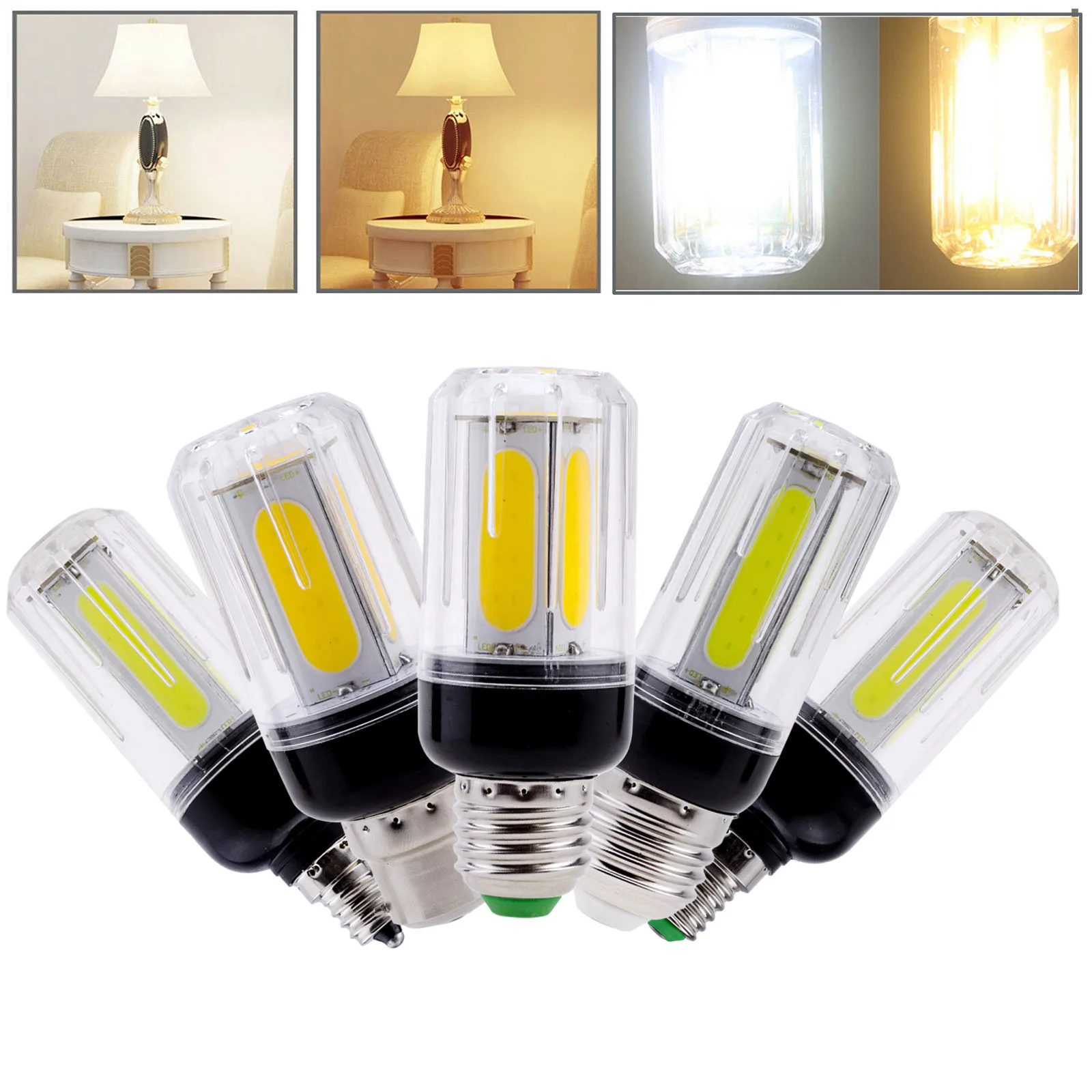 LED Corn Light Bulbs 12W 16W B22 Ceiling E14 Housing White 85-265V Bulb Living Home-Appliance Decoration 6000K Warm 110V