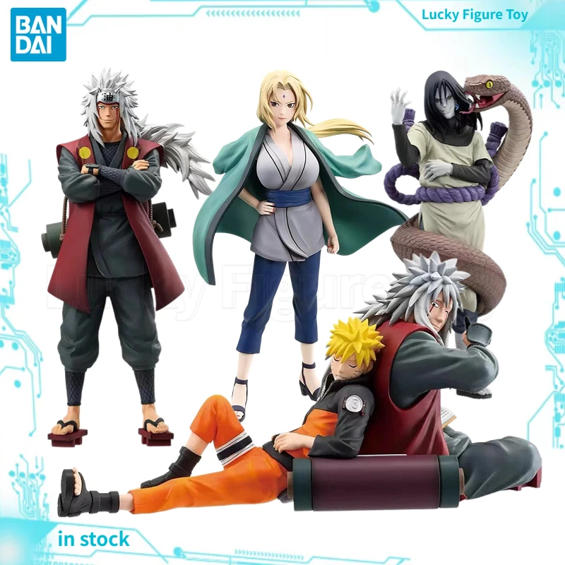

【Оригинал】BANDAI NARUTO Ichiban KUJI Jiraiya Orochimaru Tsunade ПВХ аниме орнамент коллекция модель аниме подарок