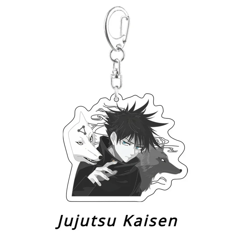 1pcs Hot Anime Jujutsu Key Chain Fushiguro Megumi Satoru Gojo Ryomen Sukuna Inumaki Toge Keychain Cosplay Jewelry Gifts