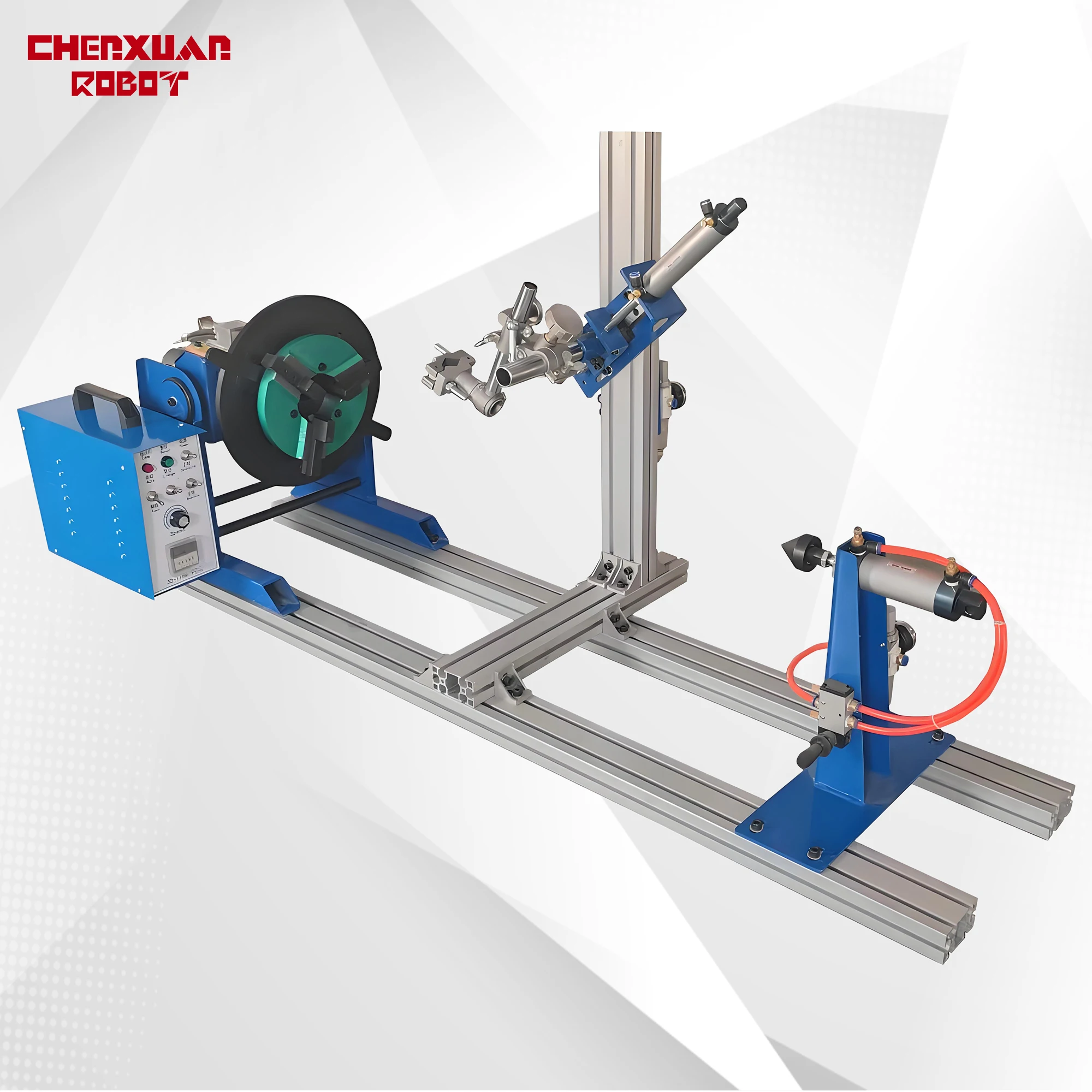 Professional Mini Rotary Welding Positioner Table with Fixture Chuck 10kg Payload 1-Axis Turntable for Industrial Application