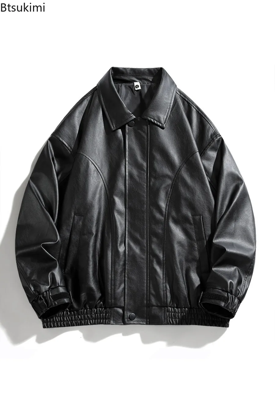 Men's Leather Jacket Vintage American Style High-end Loose-fit Faux Leather Jackets Autumn Winter Luxury Men's Coats Chaquetas