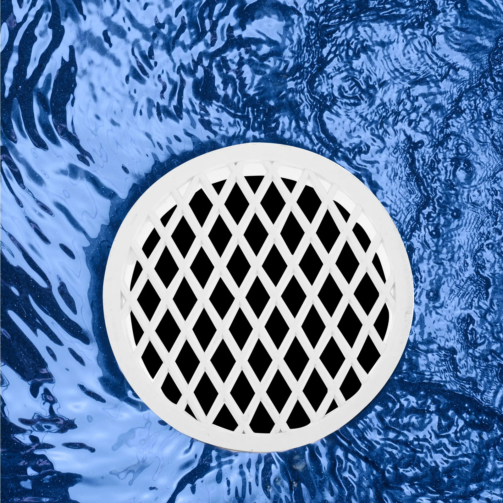 Plastic Floor Drain Anti-Blocking Filter Round Sewer Filter Cover Insert Inside Pipe Drain for Bathroom Garage Use