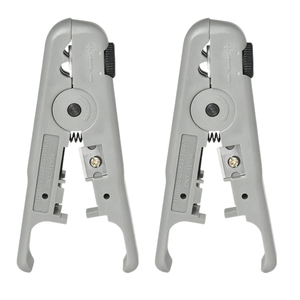 

2pcs Wire Stripper Electrical Tool Adjustable Depth Cable Stripping Hand Tools Electrician