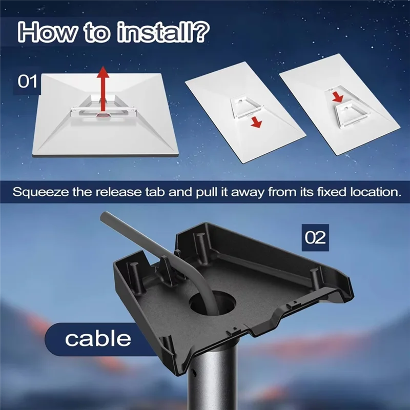 Zestaw do montażu na ścianie FULL-Wall Mount Kit dla Starlink Gen 3, regulowany 360 stopni °   Obrotowy krótki uchwyt dachowy z mocowaniem na śruby do Starlink V3