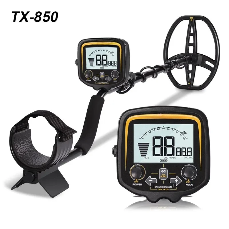 TX-850 Metal Detector Underground Professional Depth 2.5m Scanner SearchGold Detector Treasure Hunter Pinpointer 11inch