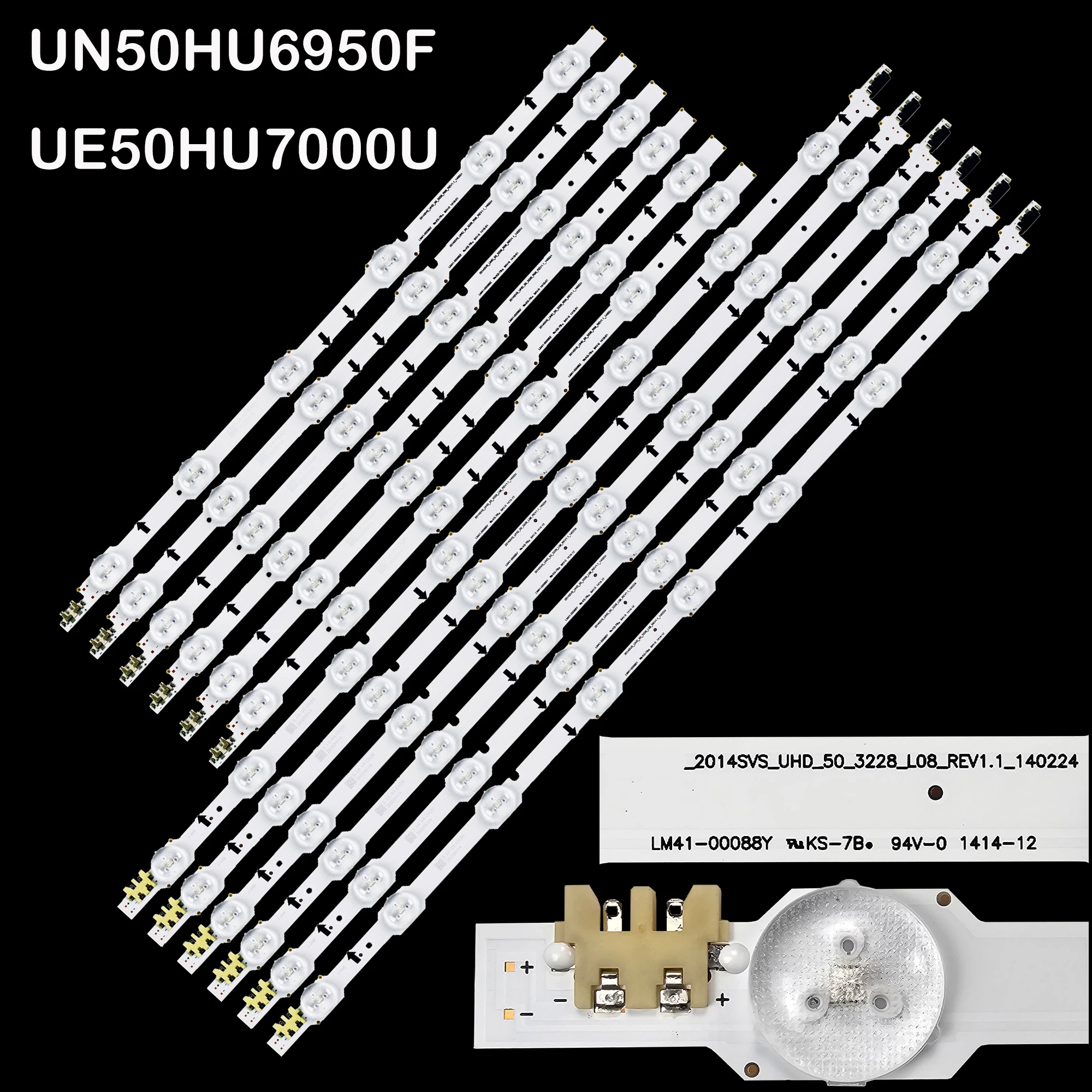 LED Backlight strip for UE50HU6900 UE50HU6900S UN50HU6900F UN50HU6950F UE50HU7000 UA50HU7000 CY-GH050HGNV3H LM41-00088Y