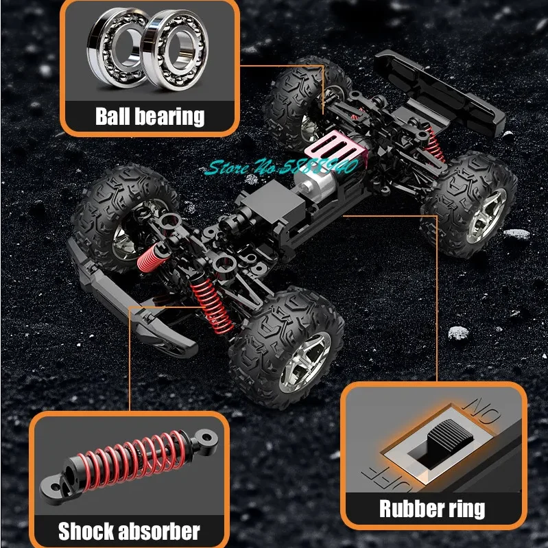 

1:20 Drift Racing Remote Control Car 2.4G Four-Wheel Drive ;ED Lighting High-speed Simulation Electric Remote Control Car Truck