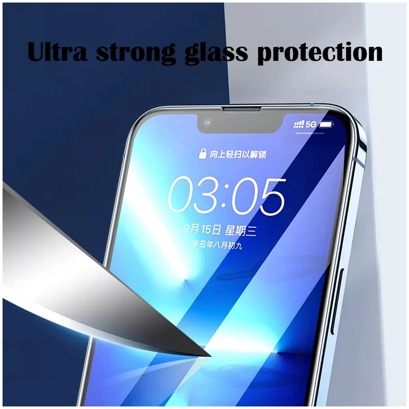 For iphone 15 14 pro max Screen Protector For iphone 13 12 11 X XS 8 Plus Pro Max Mini 9D Tempered Glass For iphone 15pro max