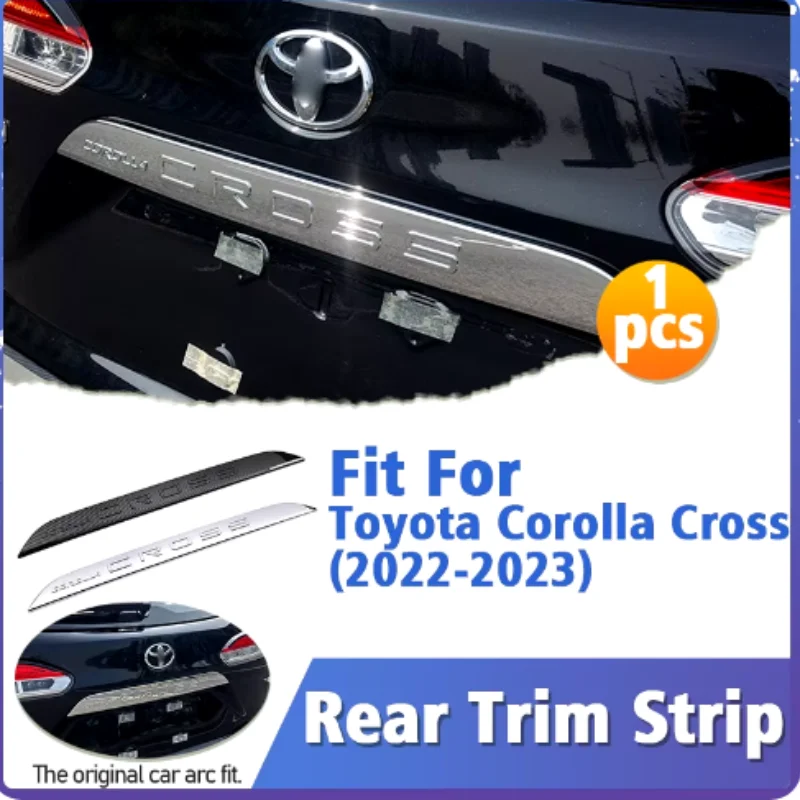 

For Toyota Corolla Cross 2022-2024 ABS Rear Trim Strip Boot To Trim Strip Rear Logo And Tailgate Trim Sticker Decoration Styling