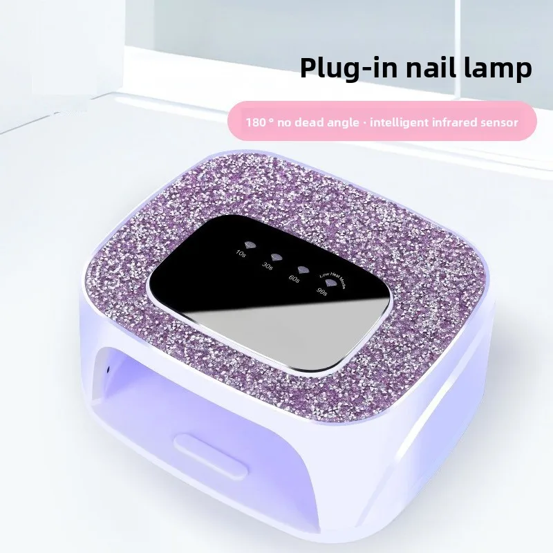 2026 High Power Plug-in Smart Nail Lamp UV Gel Curing Dryer Fast Drying Light For Home Nail Art