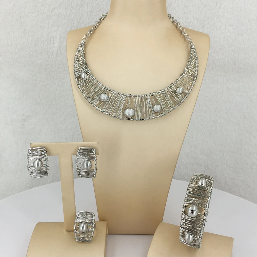 Yuminglai Brazilian Jewelry Sets Handmade Jewelry High Quality Jewelry for Women FHK12944