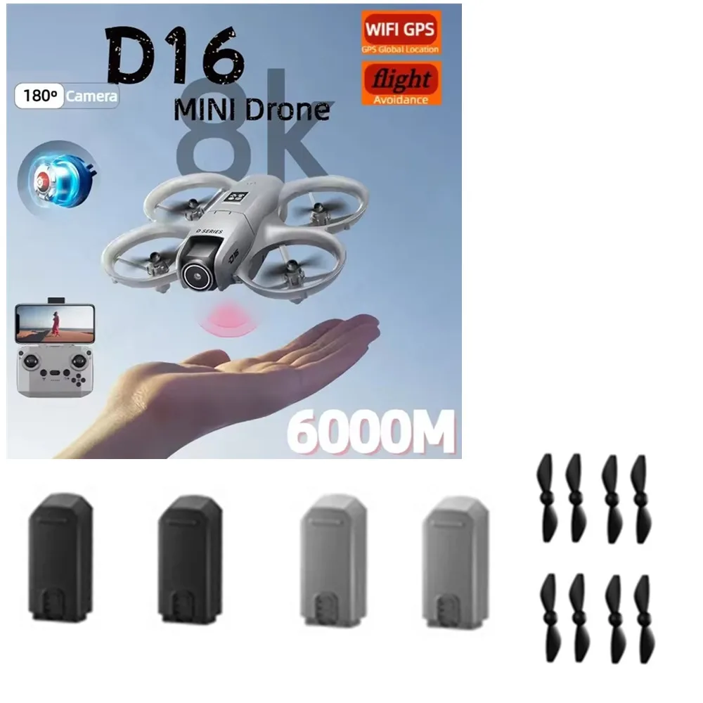 

D16 Mini Drone Battery Accessories 3.7v 580mAh D16 Mini Drone Propeller Maple Leaf D16 Drone Parts Battery
