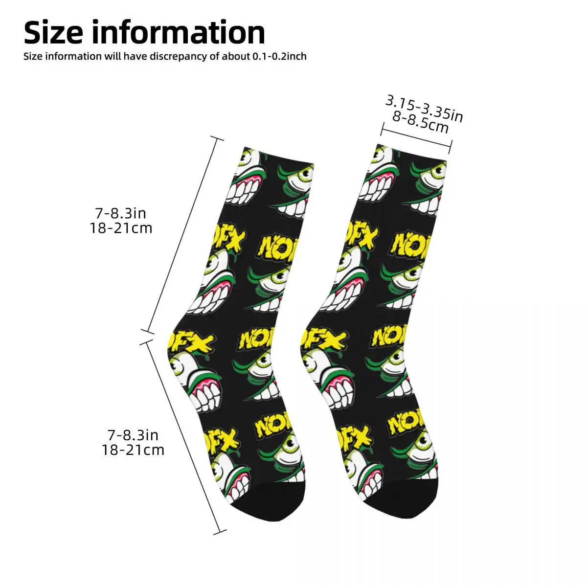 NOFX Stockings Punk Band Graphic Elegant Socks Autumn Anti Slip Socks Women Men Climbing Warm Soft Socks