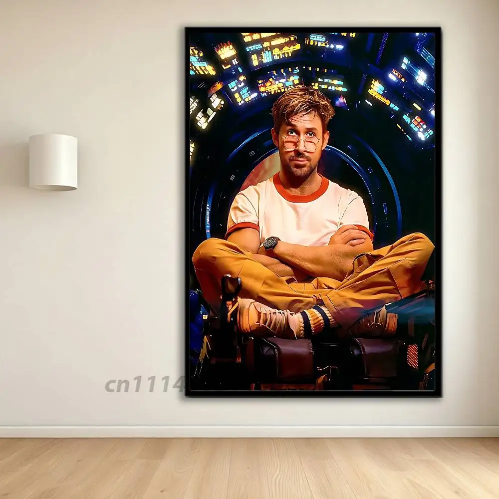 R-Ryan Gosling  Poster HD home decor sticky wall waterproof home living room bar aesthetic decor