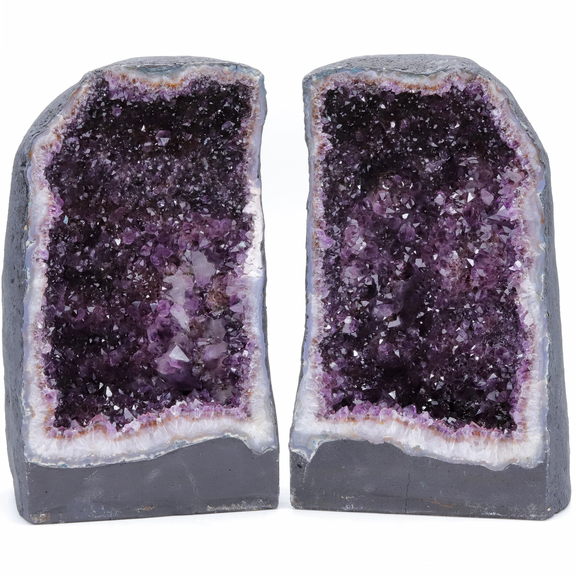 Natural Native Amethyst Cave Quartz Crystal Specimen Reiki Healing Fortune Home Office Decoration ZJD2025YILUN03
