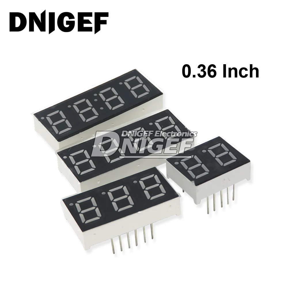 شاشة أنبوبية رقمية LED 0.28/0.36/0.4/0.56/0.8 بوصة 1/2/3/4-Bit 7 قطعة الكاثود المشترك (AS)/الأنود(BS)