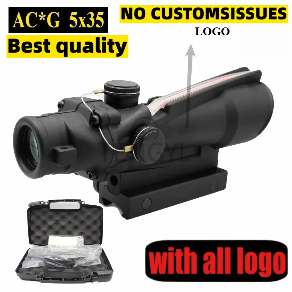 

Ta*tical TA11H AC*G 5x35 Scope Horseshoe Reticle Dot Sight Hungting Embossed logo rifle scope