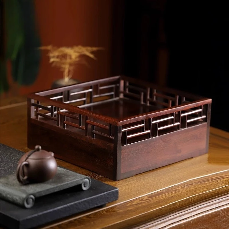 

Red sandalwood study case storage literati elegant coffee table