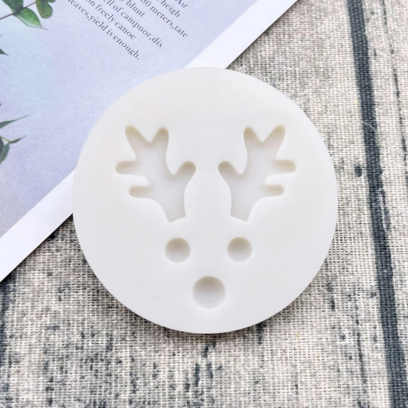 Christmas Reindeer Antler Silicone Sugarcraft Chocolate Cupcake Baking Mold Fondant Cake Decorating Tools