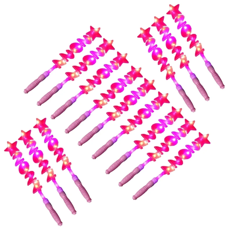 Shimmering LED Magical Wand Toy Glowing Sticks Set of 15 for New Year Celebration N84E