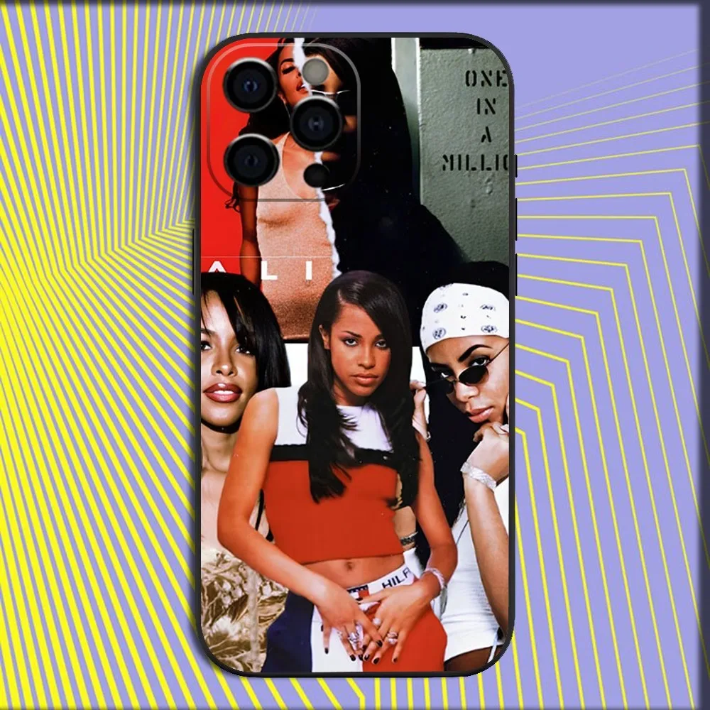 Singer A-Aaliyah Actress Phone Case For iPhone 16,15,14,13,12,11,Pro,X,XS,Max,XR,Plus,Mini Soft Black Cover