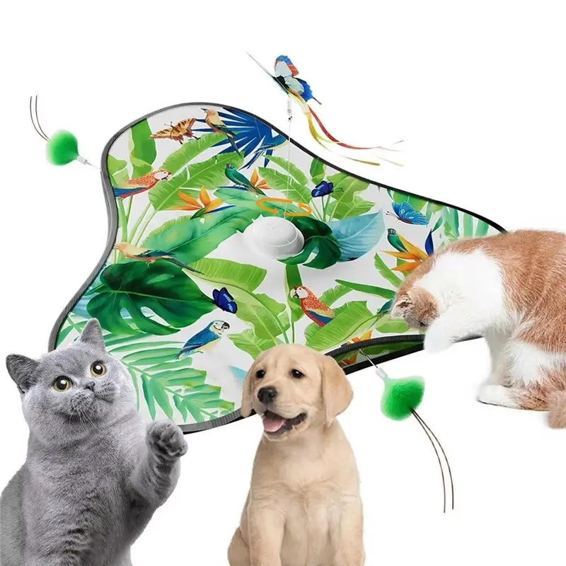 

Интерактивная игрушка для кошек ABBO 2-в-1: автоматическая катящаяся игрушка для домашних животных для игр и тренировок дома и на улице