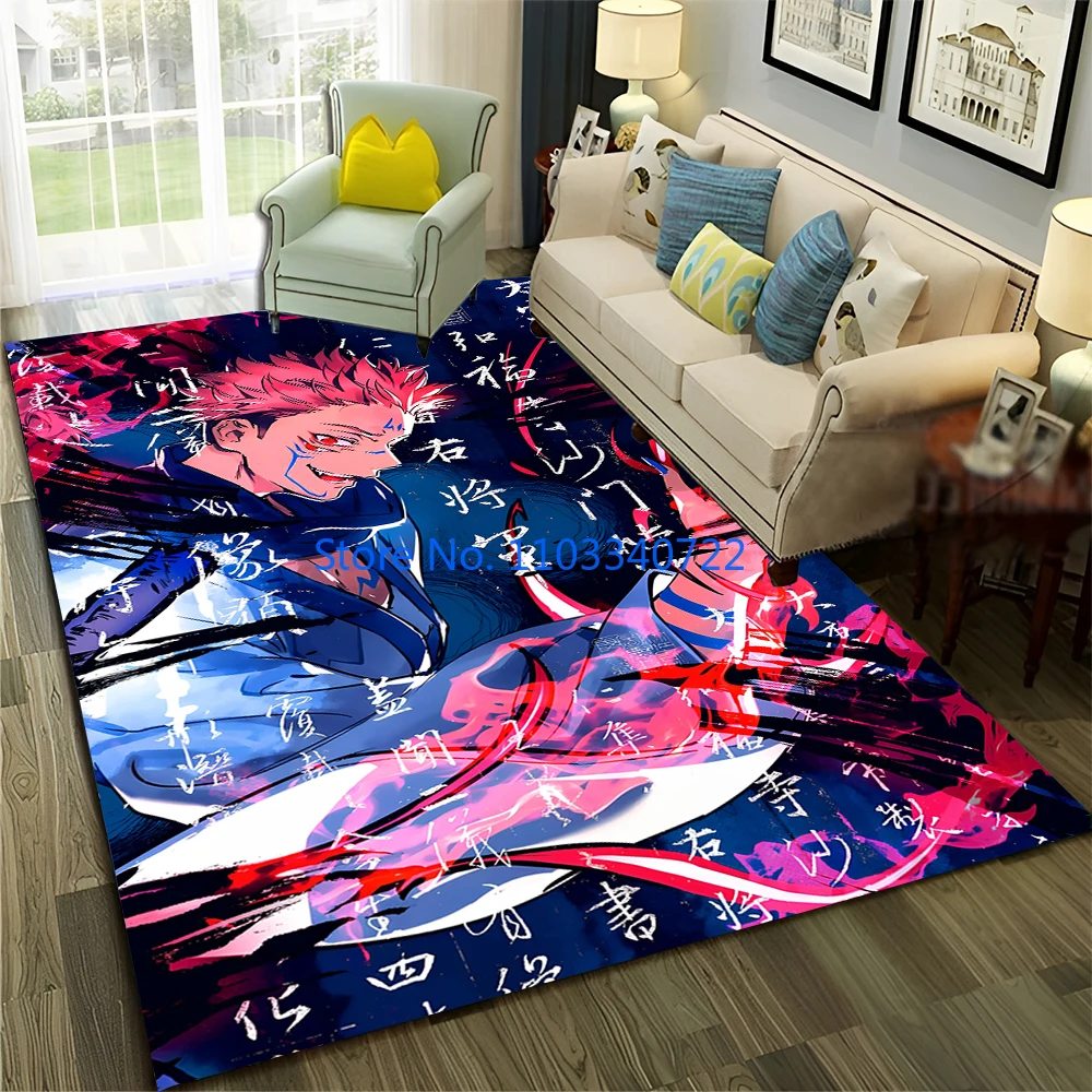 

3D Jujutsu Kaisen Anime Itadori Yuji Carpet Rug Carpets 120x160cm Decor for Living Room Children's Bedroom Sofa Kids Floor Mat