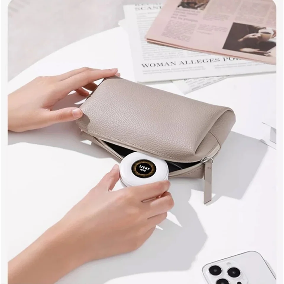 2in1 Portable Foldable Magnetic Rechargeable Ring Fill Light Phone Holder Perfect for Travel, Desktop, Selfies, Video, Makeup