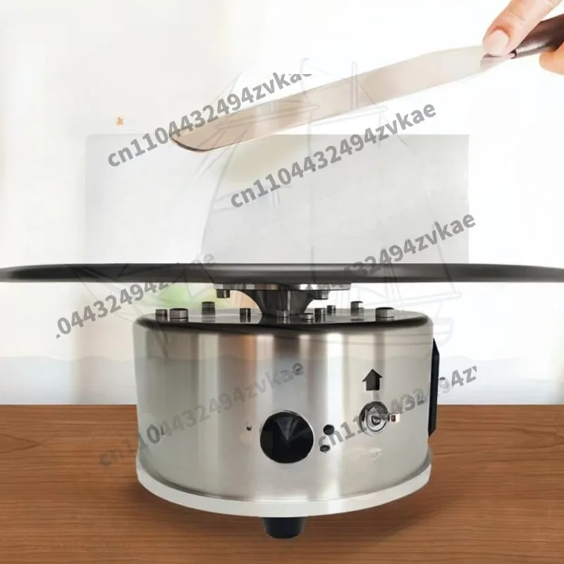 12-inch Electric Cake Turntable 220V Aluminum Alloy with Non-Slip Base for Baking Frosting Icing - Kitchen Cake Decoration Tool