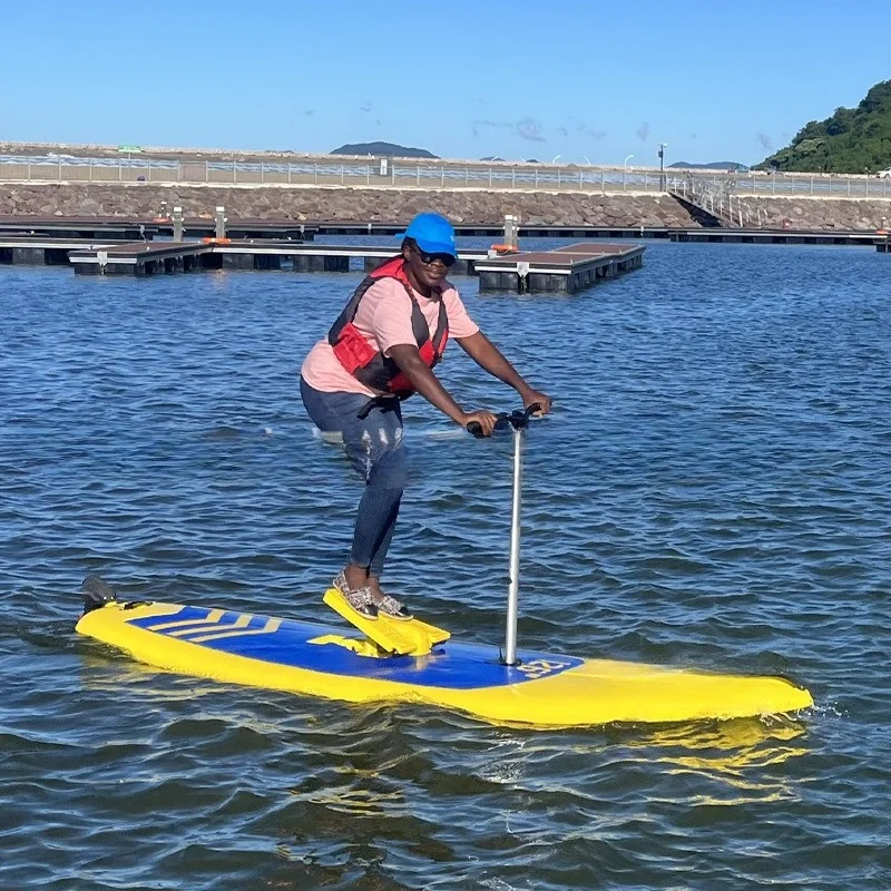 

SUP Foldable Foot Pedal Surfboard Stand Inflatable Paste Board Foot Pedal Recreational Water Bike Paddle Board