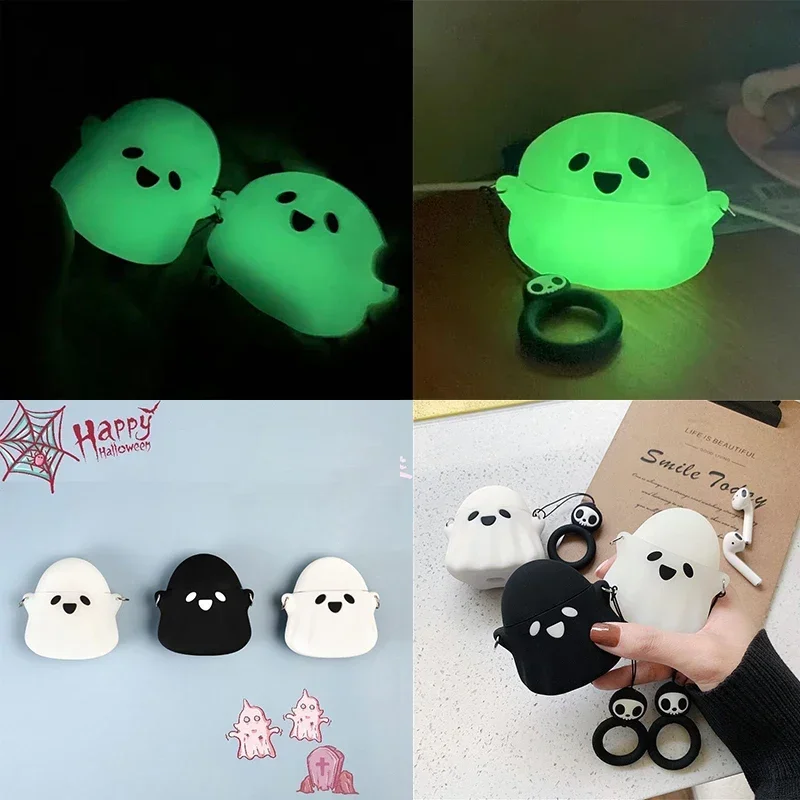 2022 New For apple AirPods Pro 2 Case Cute 3D Luminous Grimace Bluetooth Silicone Earphone Case for AirPods 1/2/Pro Cover Shell