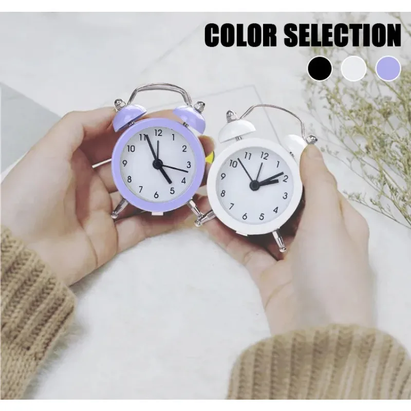 

Silent Clock Twin Bell Alarm Clock Loud Alarm Great For Heavy Sleepers Stylish Battery Operated For Bedroom And Home 알람 시계