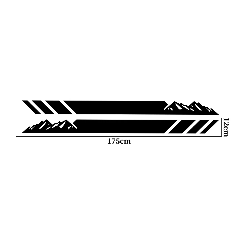 2PCS Car Door Side Stickers For Nissan Navara NP300 D21 D22 D23 D40 Accessories Tuning PIckup OFF ROAD Mountain Vinyl Decals