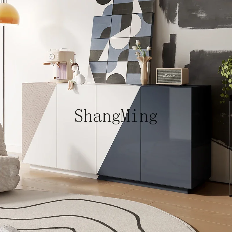 LXY light luxury dining side high-end decorative cabinet model room entry floor living room door shoe cabinet