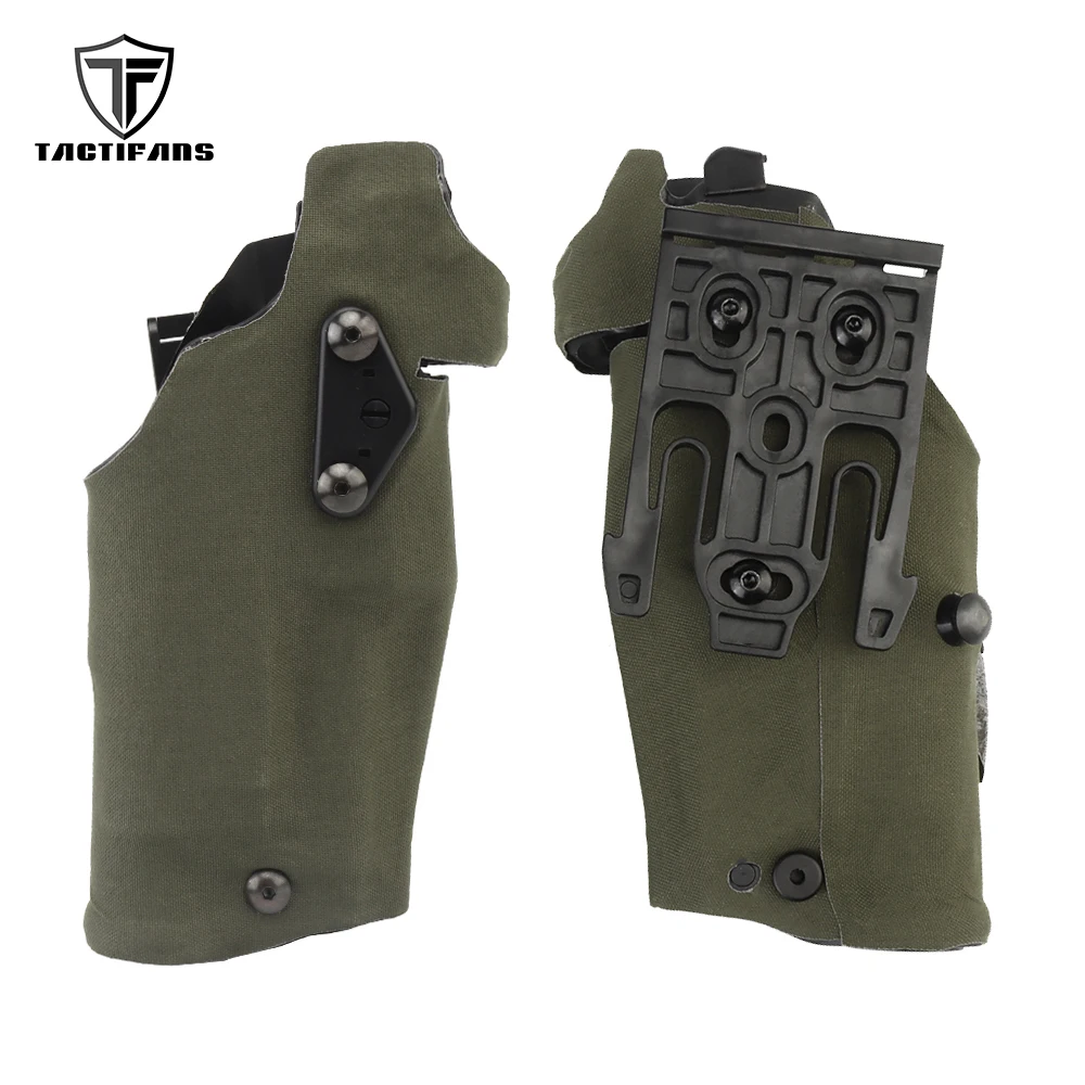 

6354DO Nylon Wrapped Tactical Holster Quick Release Locking Fork Glock Holster Compatible G17 G19 With X300 X300U Weapon Light