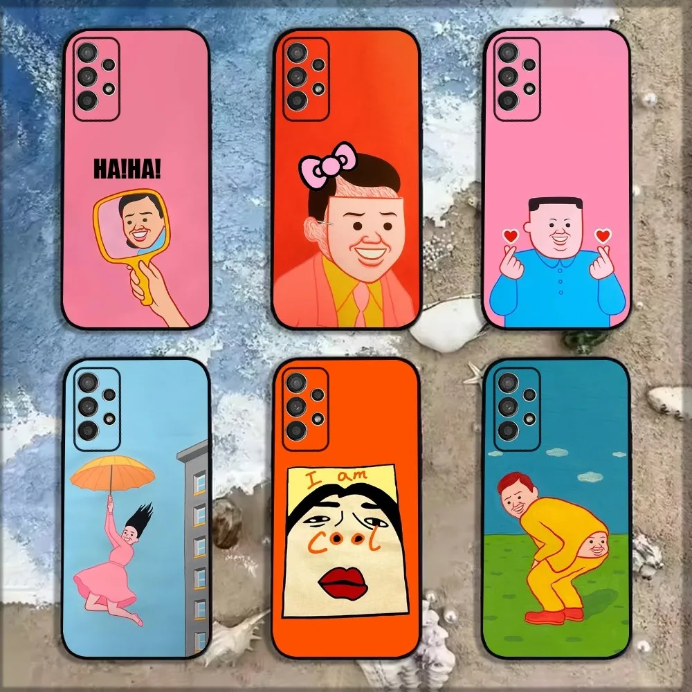 

Joan Cornella Art Phone Case For Samsung Galaxy A13,A21s,A22,A31,A32,A52,A53,A71,A80,A91 Soft Black Shell