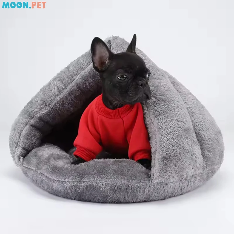 

Warm Fleece Cat Bed Soft Kitten Nest Kennel For Small Dogs Cats Puppy Sleeping House Tent Pads Pet Supplies