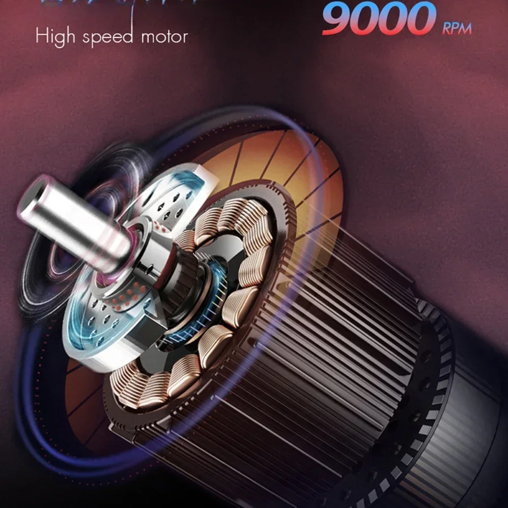 WMARK NG-7982 9000 دورة في الدقيقة الفولاذ المقاوم للصدأ محفور التيتانيوم مطلي شفرتين شبكة الحلاقة الكهربائية الرجال المقص آلة قطع الشعر