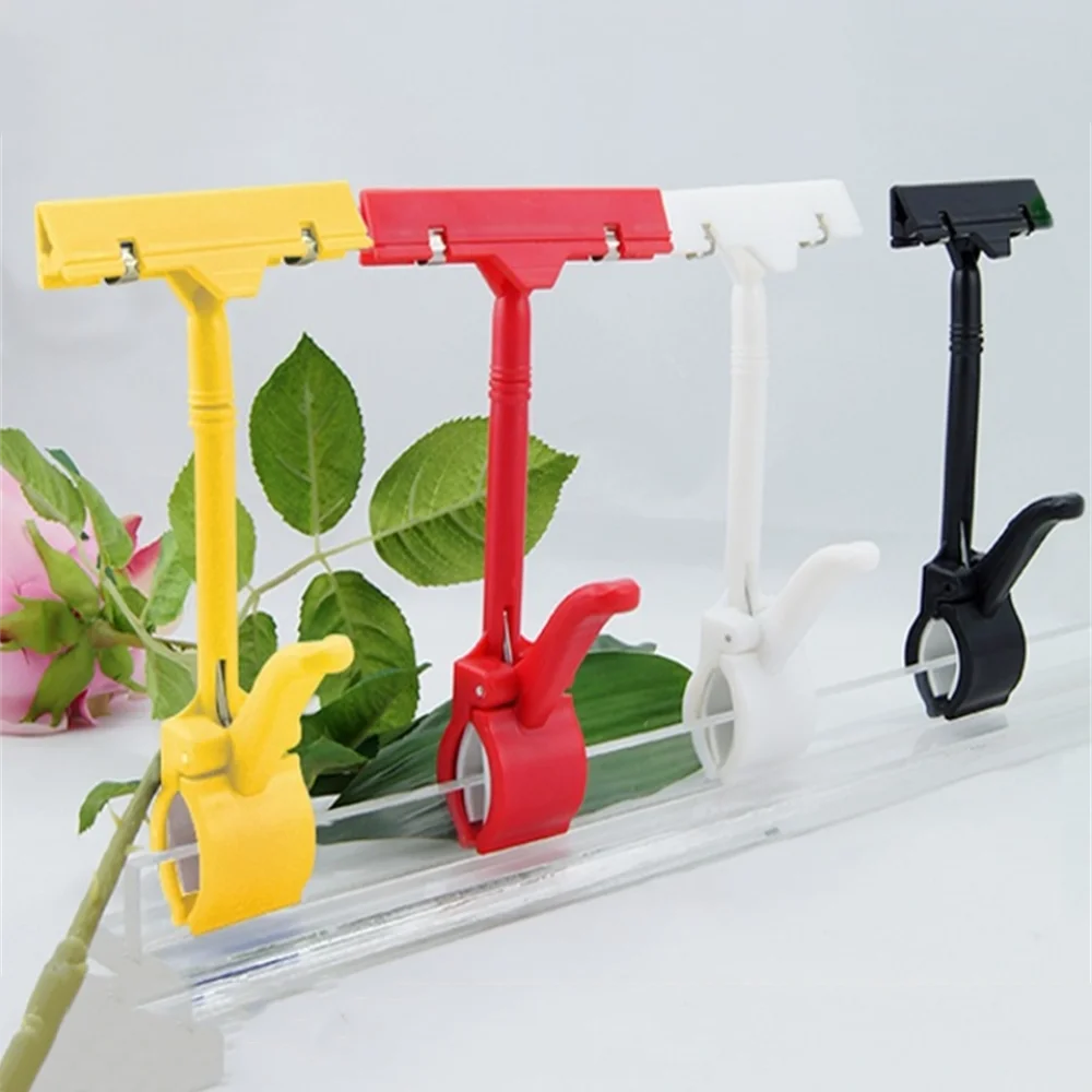 Price Display Clips Price Label Tag Holders Clothing Rack Signs Swivel Price Clips Rotatable On Holder Promotion Price Display