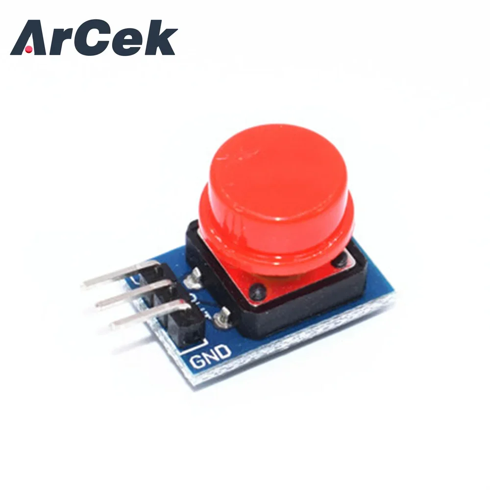 12x12mm Big Key Modul Big Button Modul Licht Touch Switch Modul mit Hut High Level Ausgang für Arduino oder Himbeer Pi 3
